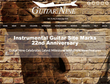 Tablet Screenshot of guitarnine.com